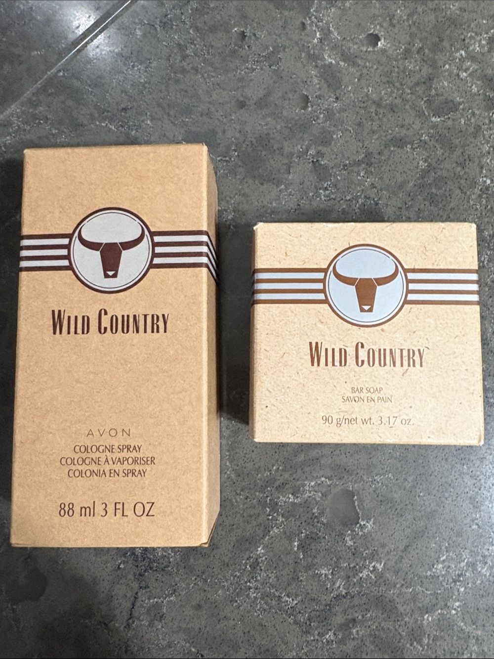 Avon Wild Country Cologne & Bar Soap Vintage Set.